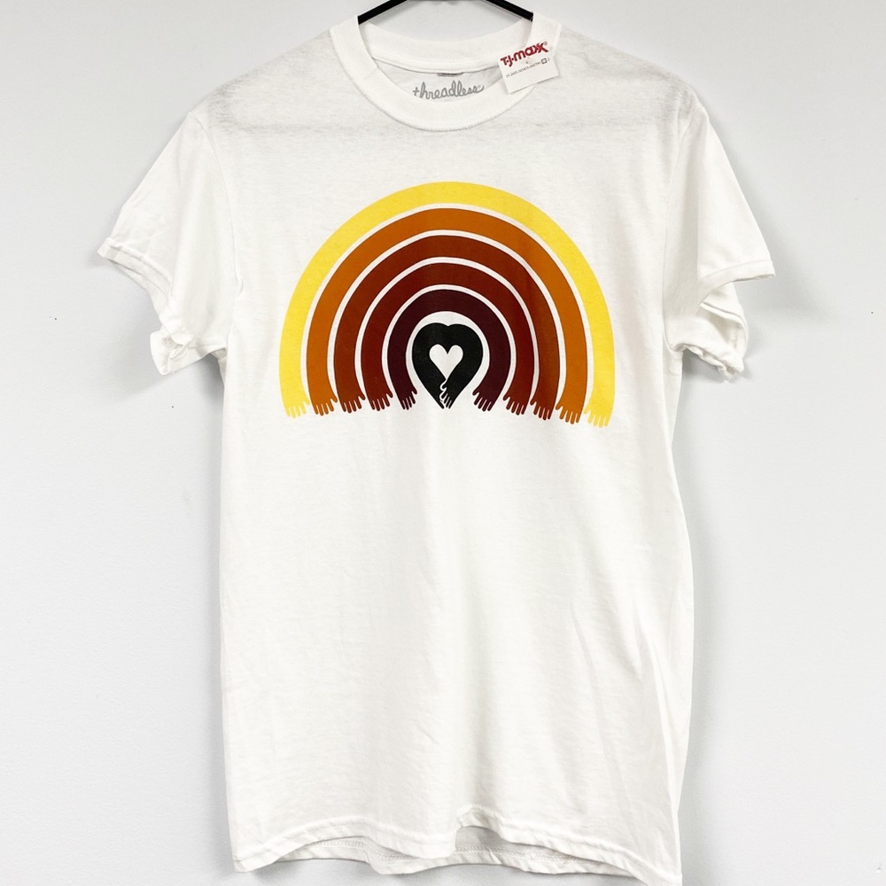Threadless Rainbow Unity Graphic T-shirt